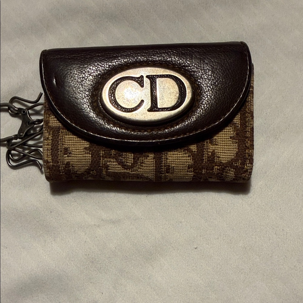 Dior vintage monogram keychain